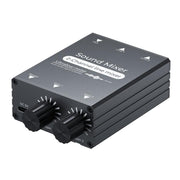 Selettore audio da 3,5 mm con doppio ingresso AUX da 3,5 mm e uscita singola, con controllo del volume indipendente., 3.5mm AUX Inputs To 1 Output