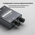Selettore audio 3,5 mm doppio ingresso AUX a uscita singola
