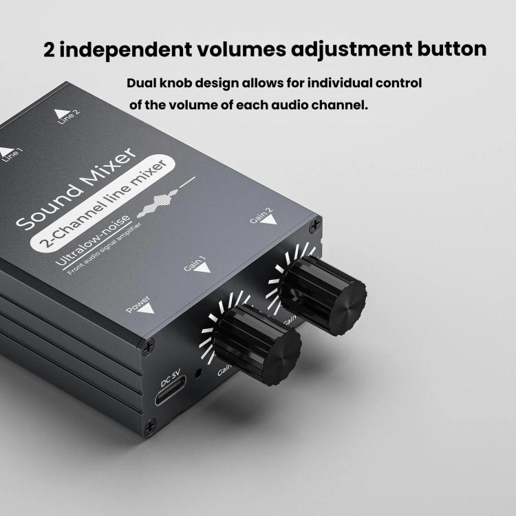 Selettore audio 3,5 mm doppio ingresso AUX a uscita singola