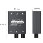 Selettore audio 3,5 mm doppio ingresso AUX a uscita singola