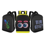 Zaino illuminato a LED, impermeabile, casual, sportivo, per studenti.