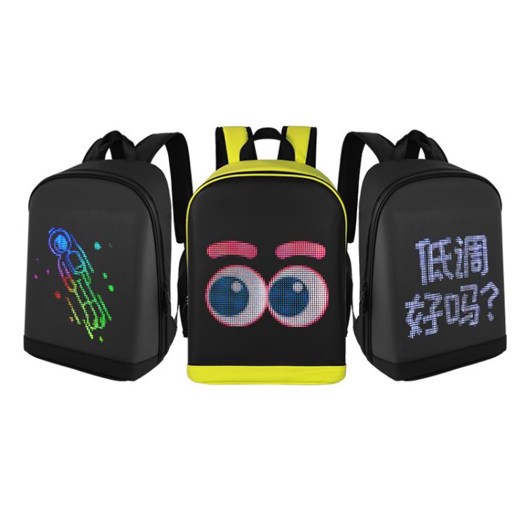 Zaino illuminato a LED, impermeabile, casual, sportivo, per studenti.