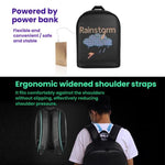 Zaino illuminato a LED, impermeabile, casual, sportivo, per studenti.