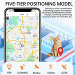 Collare elettronico per animali domestici con allarme SOS e localizzazione GPS/Wi-Fi in tempo reale, funzione SOS di soccorso e recinzione elettronica.