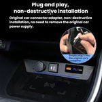 Caricabatterie wireless per auto Toyota RAV4 con display digitale, 15W Left, 15W Right