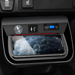 Caricabatterie wireless per auto Toyota RAV4 con display digitale, 15W Left, 15W Right