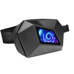 Borsa a tracolla illuminata a LED, impermeabile, ideale per attività all'aperto e moto.