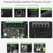 WAVESHARE RP2350 Scheda di controllo industriale con modulo relè a 6 canali, basata su microcontrollore RP2350, supporta interfacce esterne RS485 e Pico, Without Wi-Fi Module