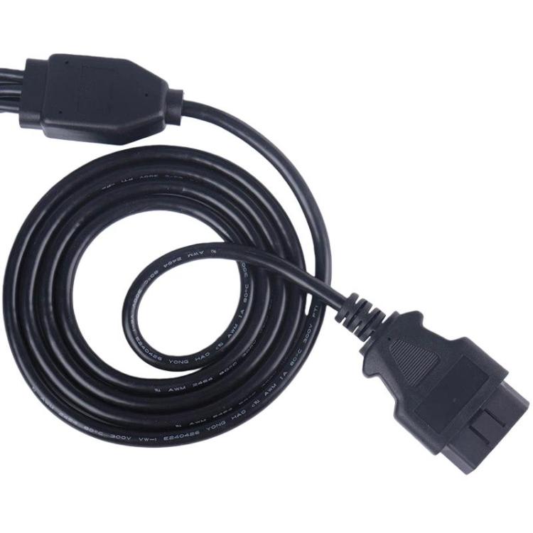 Adattatore da OBD2 maschio a 6 DB9 femmina, cavo di connessione per strumento diagnostico, Male To 6 DB9 Female