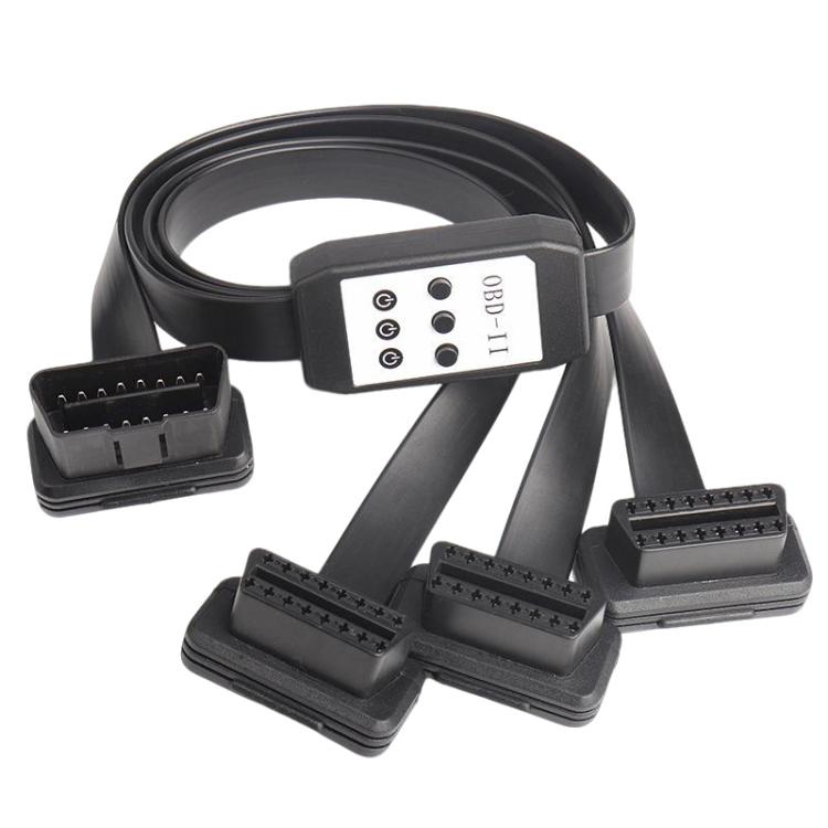 Cavo prolunga OBD2 da 1 a 3 con interruttore 60 cm