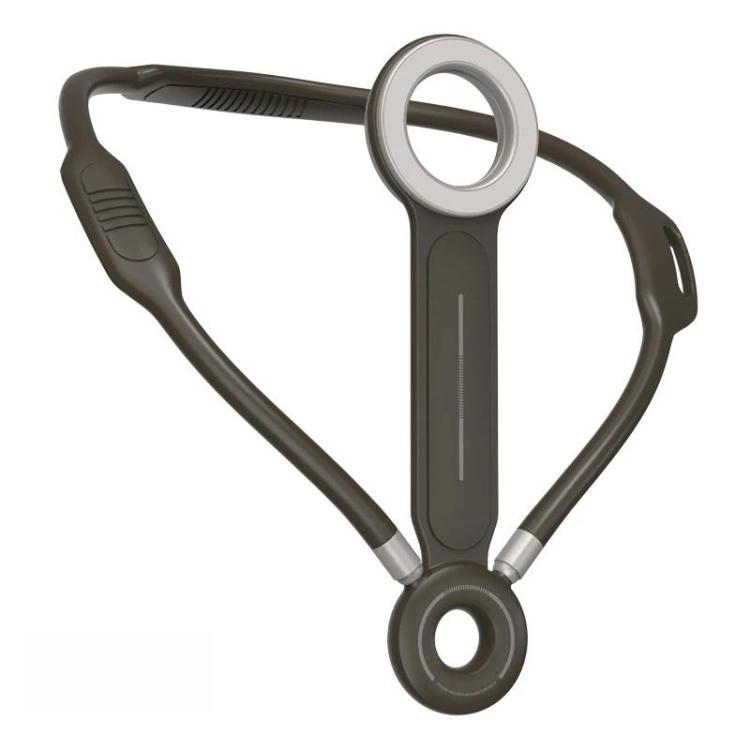 Fascia da collo per selfie da utilizzare durante le dirette streaming all'aperto e supporto magnetico per telefono.