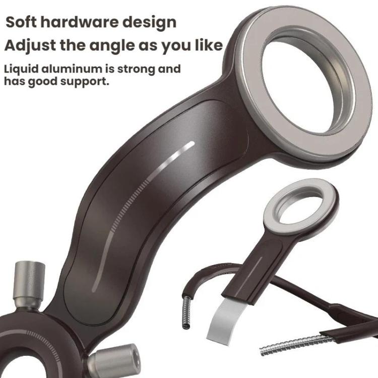 Fascia da collo per selfie da utilizzare durante le dirette streaming all'aperto e supporto magnetico per telefono.