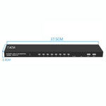 8 Input 1 Output VGA KVM Converter Multiple Computer Hosts Sharing Monitor Switcher With IR Remote Controller, FJGEAR 810UK-M