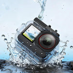 Custodia impermeabile IPX8 per DJI Osmo Action 6, resistente fino a 70 m, con doppio attacco a slitta., Waterproof Case