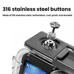 Custodia impermeabile IPX8 per DJI Osmo Action 6, resistente fino a 70 m, con doppio attacco a slitta., Waterproof Case