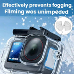 Custodia impermeabile IPX8 per DJI Osmo Action 6, resistente fino a 70 m, con doppio attacco a slitta., Waterproof Case