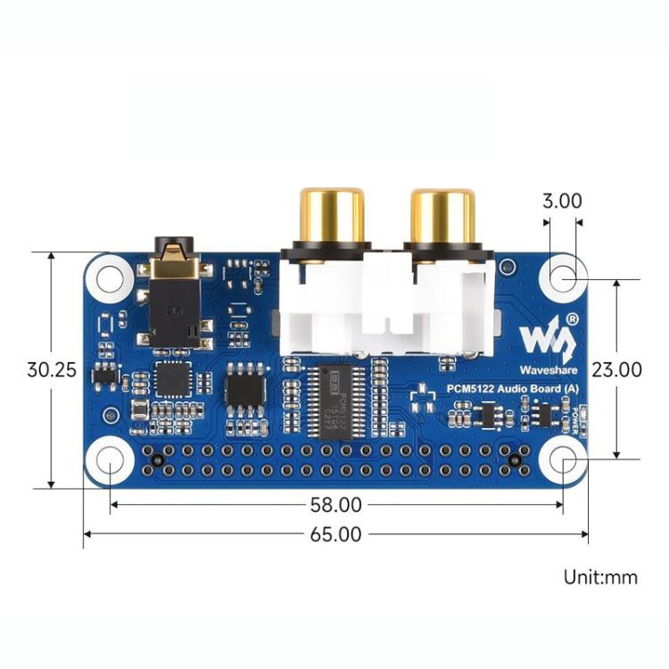 Scheda audio DAC I2S HIFI per Raspberry Pi 40PIN