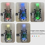 Portabicchiere per bicicletta con luci ambientali a 5 colori, portaborraccia per moto, Kewig SHJ-2