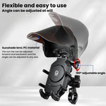 Supporto per cellulare da bici, visiera parasole, supporto per bici, casco antipioggia, Kewig ZYM-2