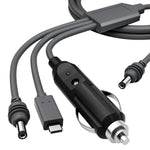 Cavo di alimentazione mini caricabatterie da auto CC 3 in 1, 3m