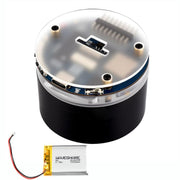 Scheda di sviluppo per altoparlante intelligente WAVESHARE ESP32-S3 AI con doppio microfono, riduzione del rumore, cancellazione dell'eco e effetto luce RGB surround., No Battery, With Battery