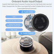 Scheda di sviluppo per altoparlante intelligente WAVESHARE ESP32-S3 AI con doppio microfono, riduzione del rumore, cancellazione dell'eco e effetto luce RGB surround., No Battery, With Battery