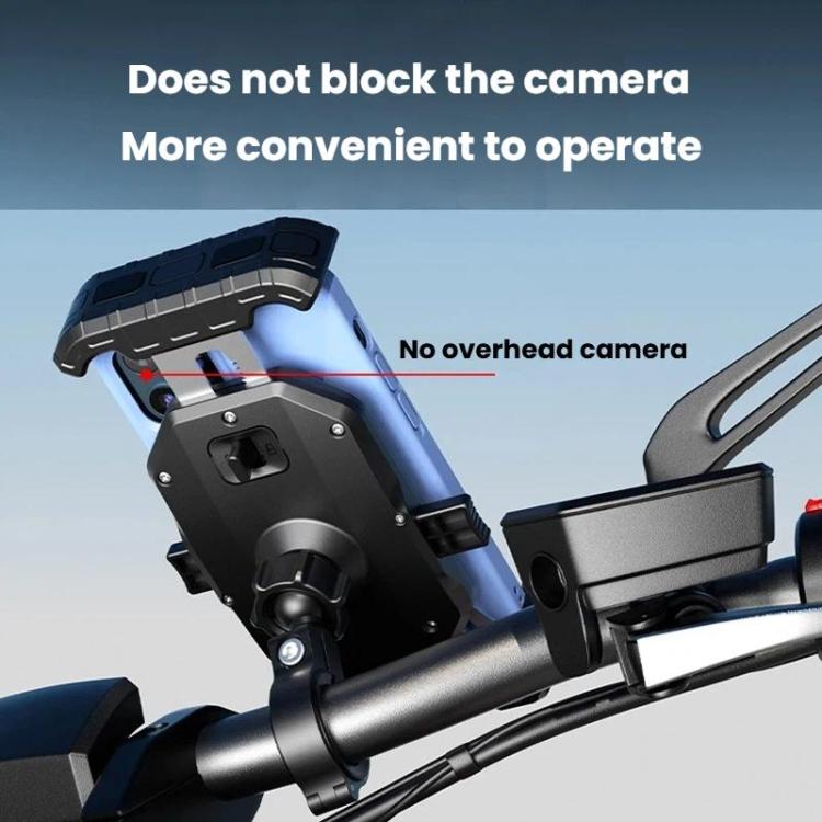 Supporto per cellulare da moto Kewig, universale, con clip a sgancio rapido., Handlebars, Rear View Mirror, Heavy-duty Clamp