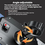 Supporto per cellulare da moto Kewig, universale, con clip a sgancio rapido., Handlebars, Rear View Mirror, Heavy-duty Clamp