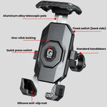 Supporto per cellulare da moto Kewig, universale, con clip a sgancio rapido., Handlebars, Rear View Mirror, Heavy-duty Clamp