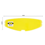 Adesivo antiappannante per casco da moto FF353/FF328/FF390/FF800/FF397, pellicola antiappannamento per lenti., 10.5 x 30cm
