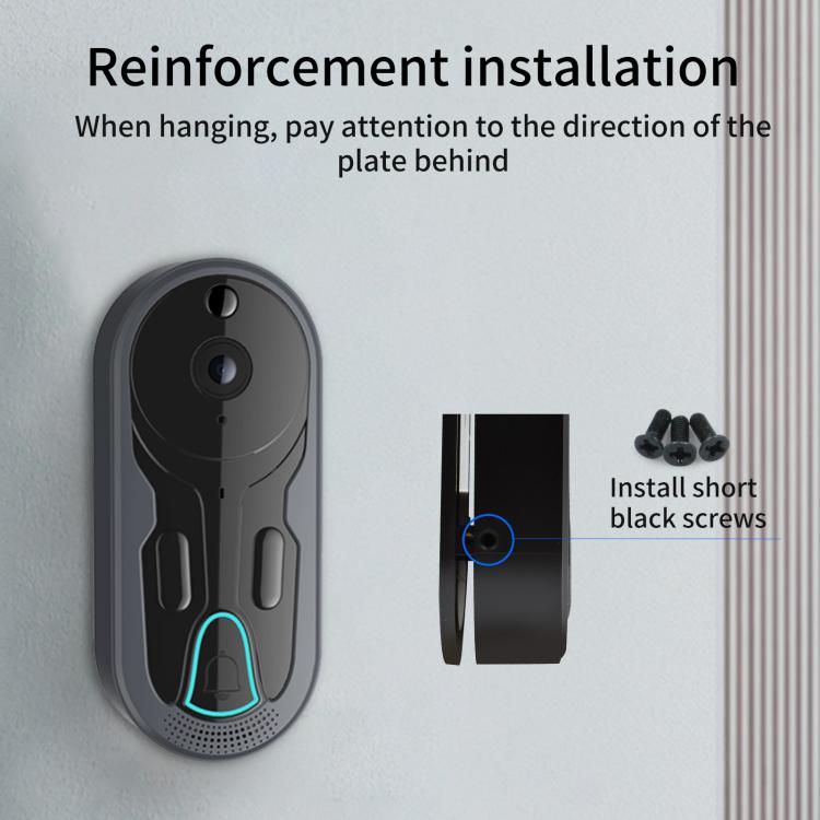 Videocitofono wireless WiFi con visione notturna intelligente, sistema di interfono vocale e monitoraggio.