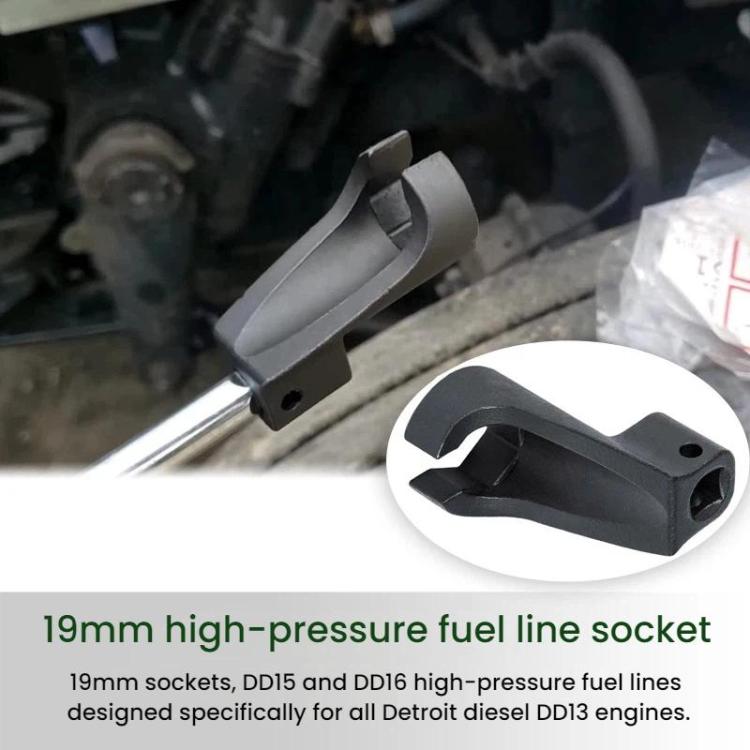 Manicotto per tubo carburante ad alta pressione da 19 mm per motori Detroit Diesel DD13/DD15/DD16