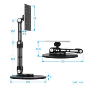 Supporto per schermo portatile VESA da 19 pollici con rotazione multiassiale regolabile., 19 Inch VESA