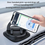 Tappetino antiscivolo per cruscotto auto, supporto di montaggio a clip per telefono con navigatore.