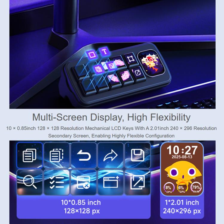 Pannello controllo vocale multifunzione Waveshare MK10