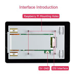Display IPS 5 pollici touch capacitivo per Raspberry Pi