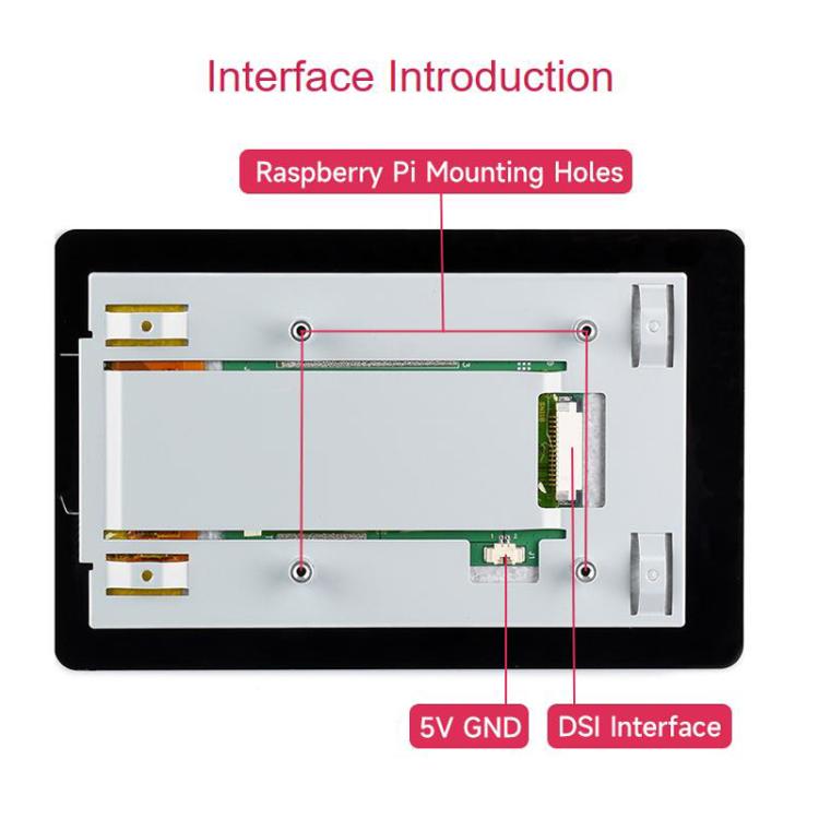 Display IPS 5 pollici touch capacitivo per Raspberry Pi