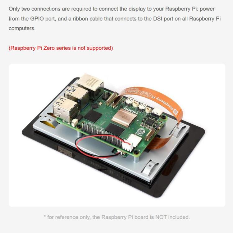 Display IPS 5 pollici touch capacitivo per Raspberry Pi