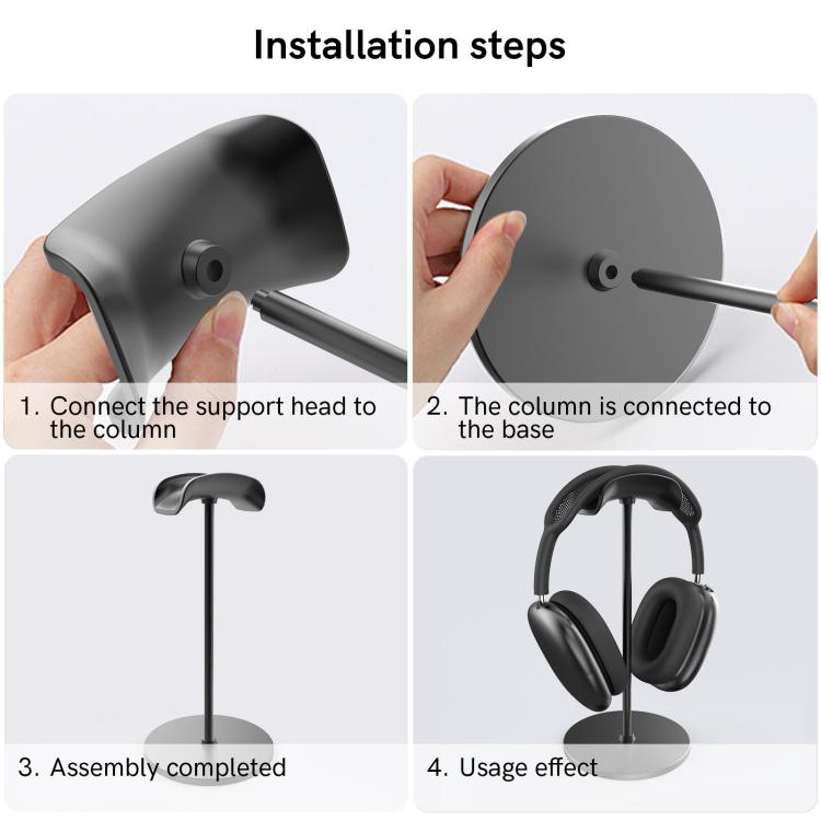 Supporto per cuffie singolo AhaStyle WG120 in lega di alluminio con base per cuffie rimovibile