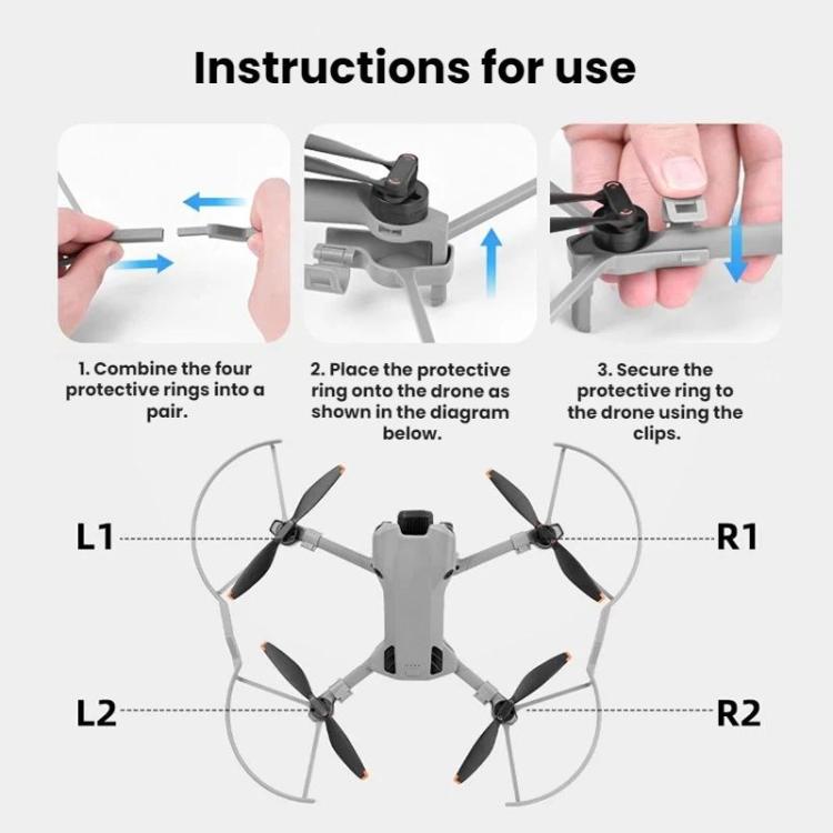 Staffa di protezione paraurti elica BRDRC per DJI Mini 5 Pro