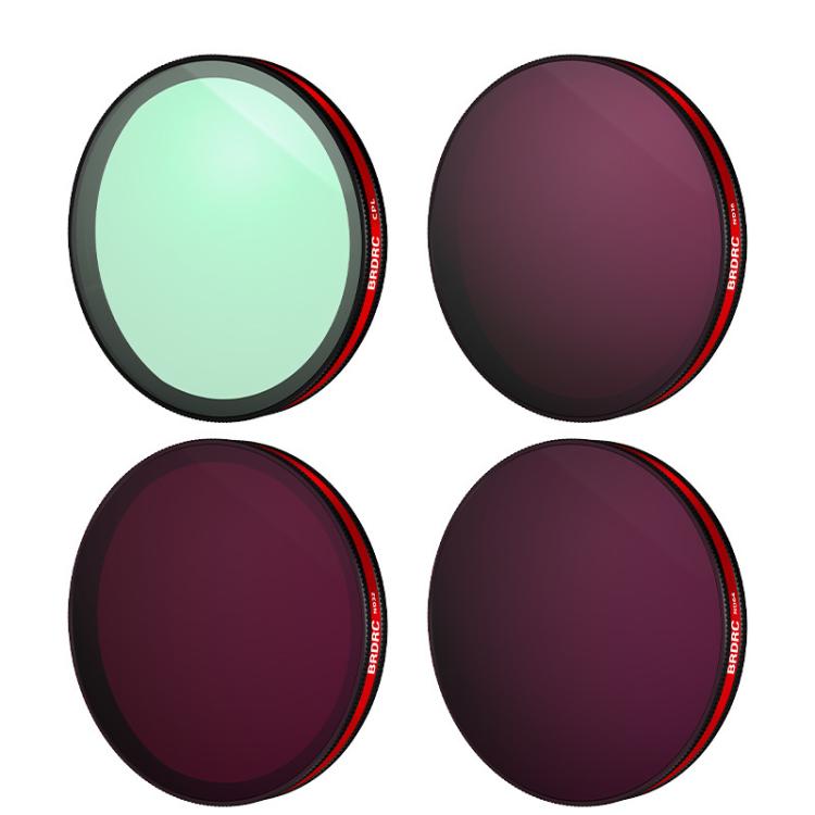 Accessori per filtro obiettivo BRDRC per DJI Osmo Action 6, UV, CPL, ND16, Black Diffusion, UV+CPL+ND16, CPL+ND16+ND32+ND64