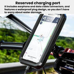 Supporto rialzato impermeabile per bicicletta con custodia impermeabile per cellulare, Large Handlebar, Large Rearview Mirror, Small Handlebar, Small Rearview Mirror