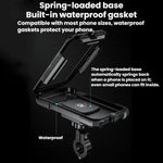 Supporto rialzato impermeabile per bicicletta con custodia impermeabile per cellulare, Large Handlebar, Large Rearview Mirror, Small Handlebar, Small Rearview Mirror