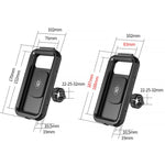 Supporto rialzato impermeabile per bicicletta con custodia impermeabile per cellulare, Large Handlebar, Large Rearview Mirror, Small Handlebar, Small Rearview Mirror