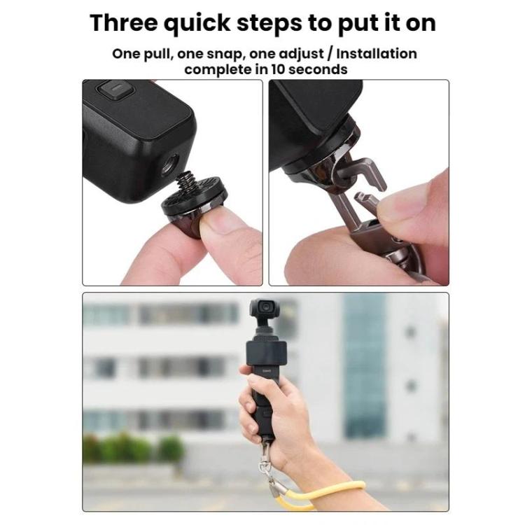 Cinturino da polso anti-smarrimento BRDRC per action camera DJI Osmo Pocket 3 / Insta360 X5