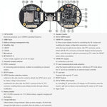 Waveshare ESP32-S3 Scheda sviluppo AIoT con doppio LCD 1,28"