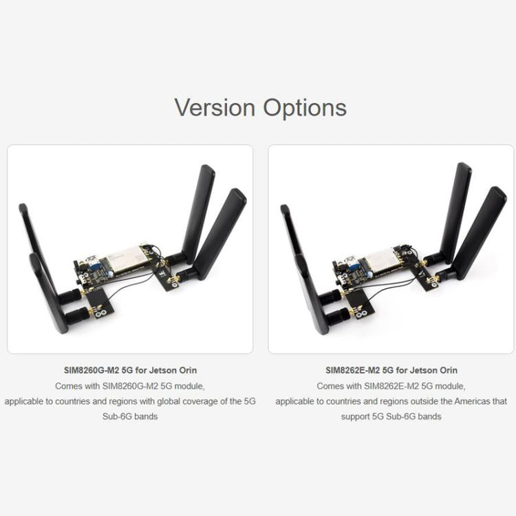 Modulo 5G M.2 per Jetson Orin con posizionamento GNSS