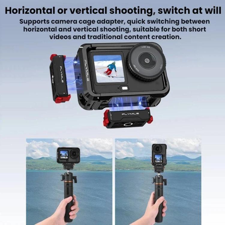 Adattatore di espansione da 1/4" per base a sgancio rapido magnetico DJI Osmo Action 6 / Nano Flymile, For DJI Osmo Action 6 / Nano