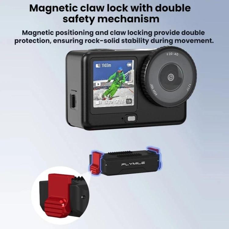 Adattatore di espansione da 1/4" per base a sgancio rapido magnetico DJI Osmo Action 6 / Nano Flymile, For DJI Osmo Action 6 / Nano