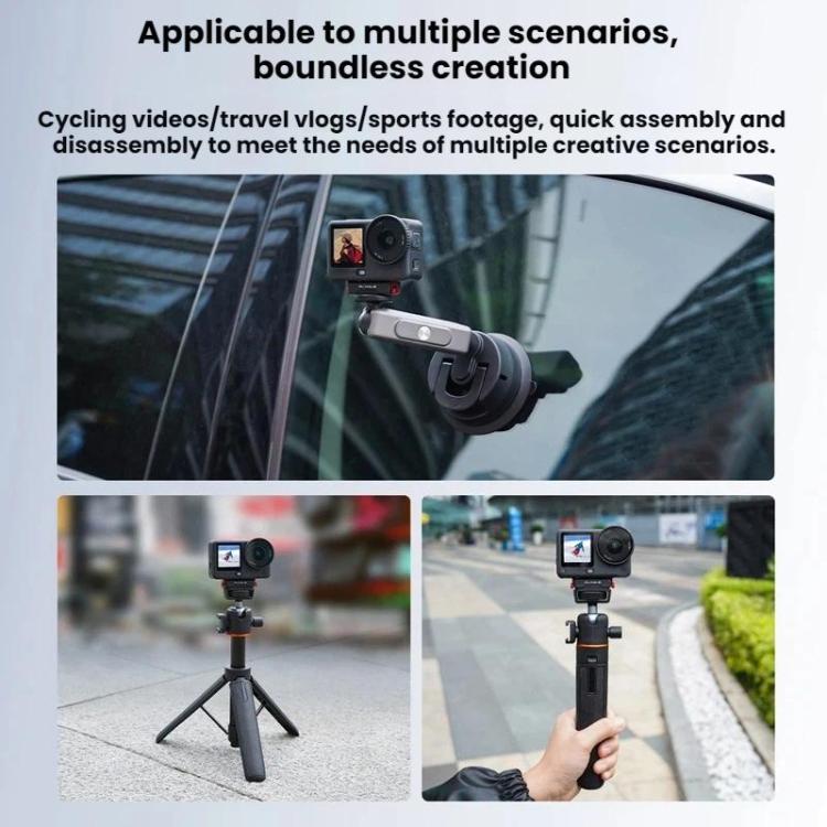 Adattatore di espansione da 1/4" per base a sgancio rapido magnetico DJI Osmo Action 6 / Nano Flymile, For DJI Osmo Action 6 / Nano